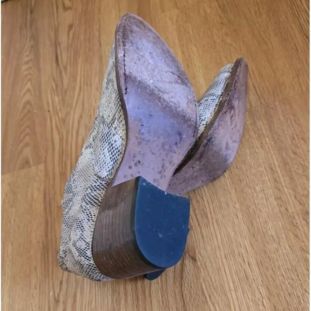 Freebird by Steven Sadie Snake Print Shoe Booties Size 8